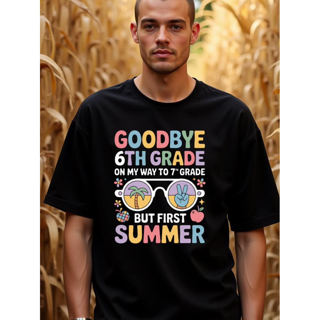 Kaos Selamat Tinggal Kelas 6 - Kaos Pria Keren, Hadiah Liburan