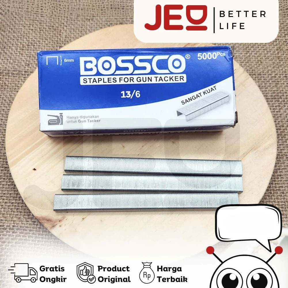 

1 Box (5000 | 20,000 pcs) Staples Isi Stapler Gun Tacker Refill BOSSCO