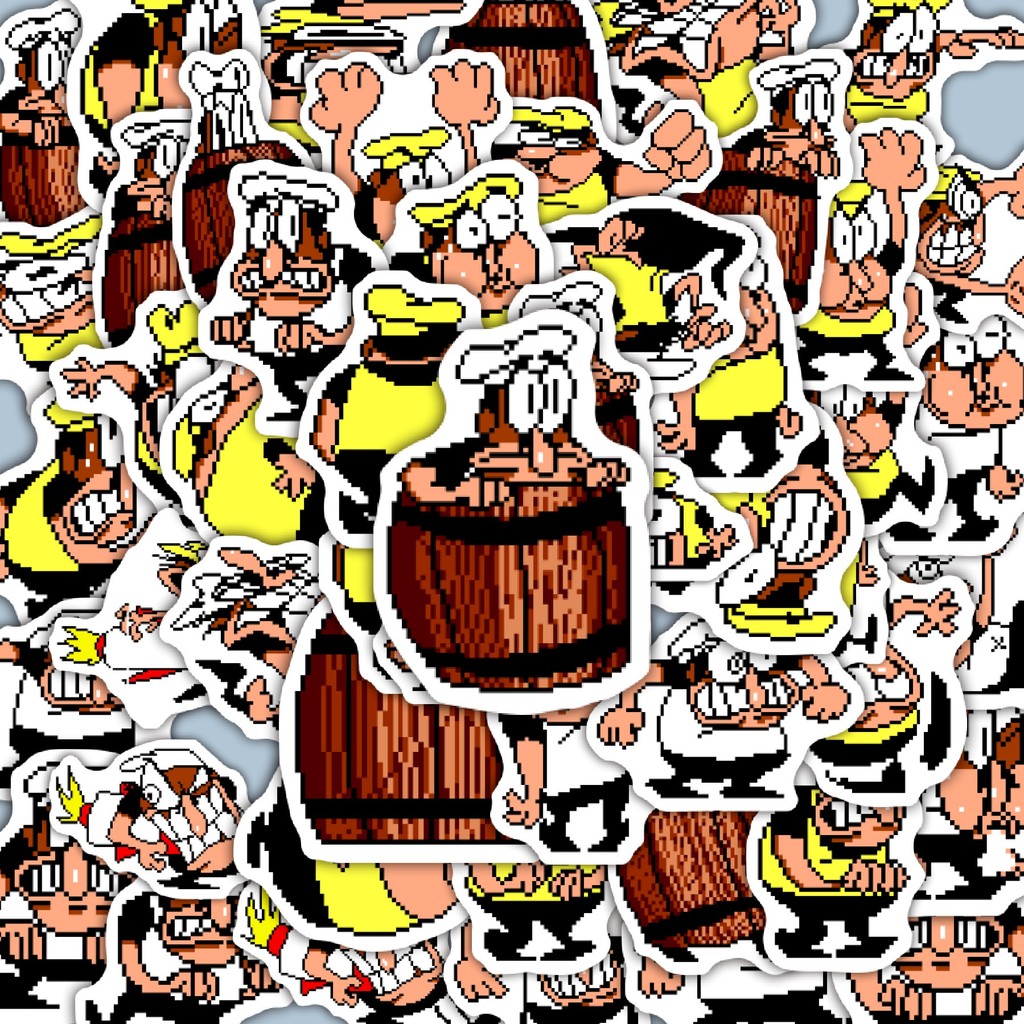 

100PCS Lucu Stiker Pizza T Pepi V16 Stiker Aesthetic Stiker Anti Air Stikers Berperekat Waterproof sticker decal buat Motor Helm Buku Journal Koper Casing HP Laptop Botol Minum Hadiah anak