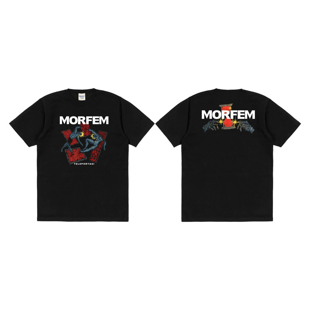 【ORIGINAL】 Rockermusic T-shirt Band Morfem Teleportasi