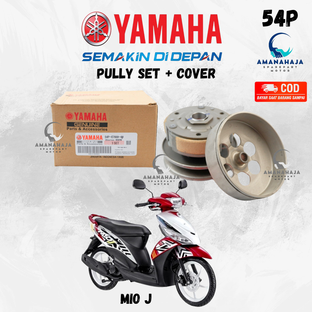 (GARANSI) ORI PULLY SET + COVER MIO J (54P) | SPAREPART ORIGINAL SUKU CADANG SEPEDA MOTOR