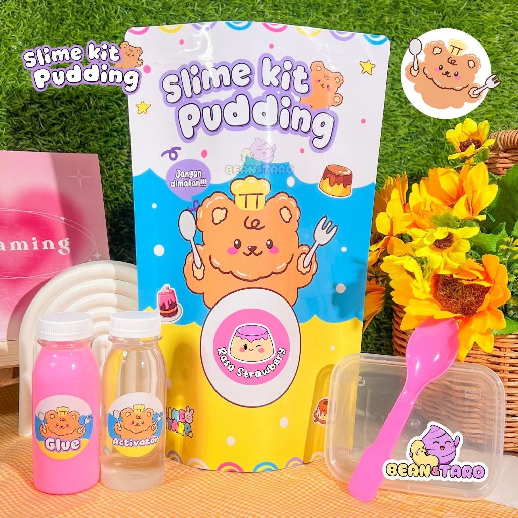 VIRAL  SLIME KIT PUDDING BY SLIME BINTARO || SLIME KIT || BIKIN SLIME SENDIRI || TOFU SLIME