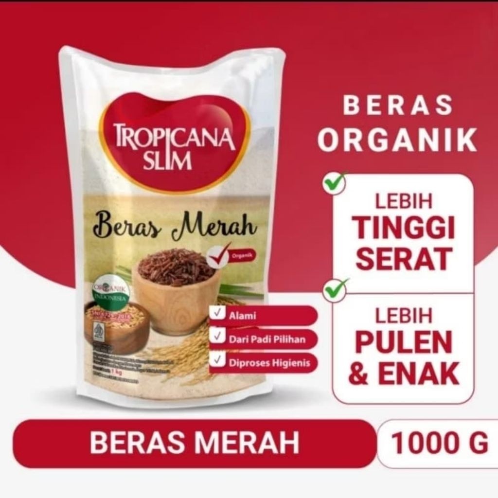 

Tropicana Slim Beras Merah Organik 1kg