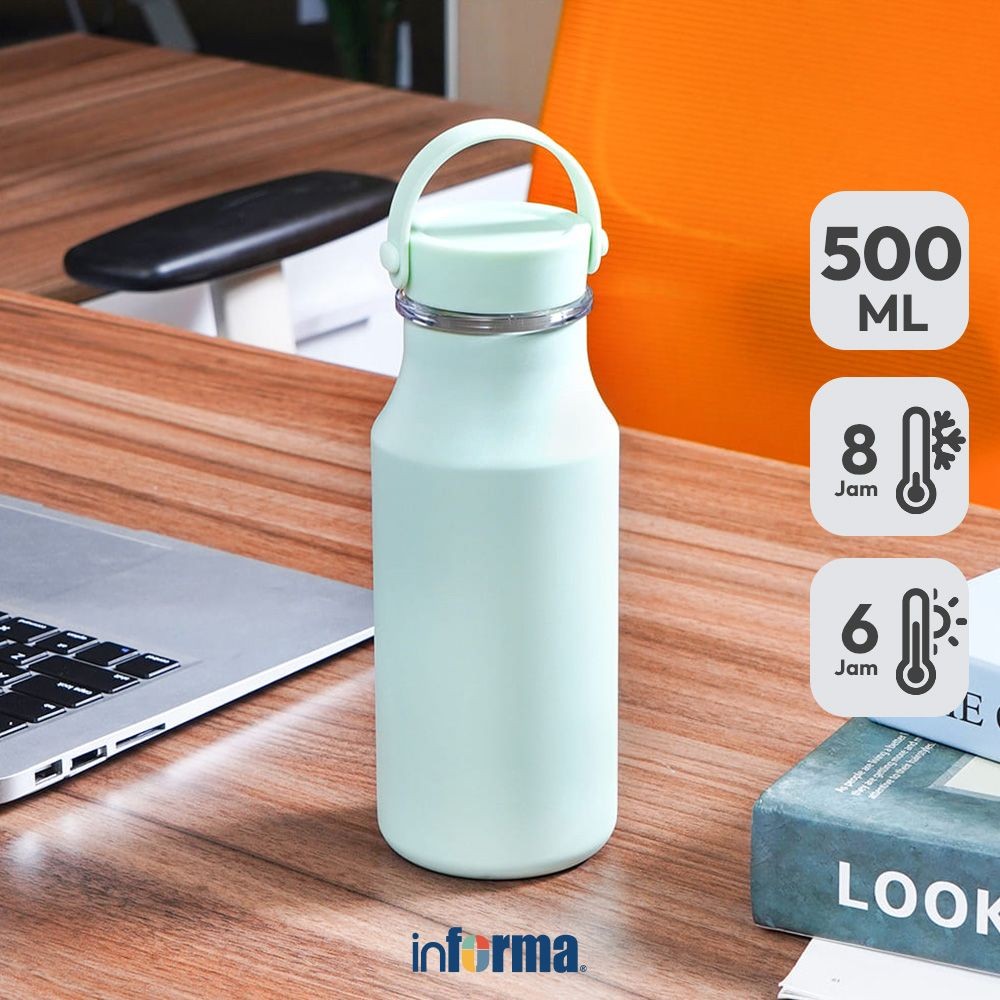 Informa Appetite Lindsey Botol Vacuum Flask Stainless Steel 500 ml - Hijau Tumbler Botol Air Tempat 