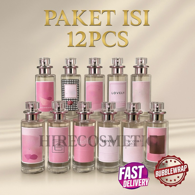 Paket Usaha Isi 12Pcs Parfum Thailand 35ml Unisex / Paket Parfum Viral