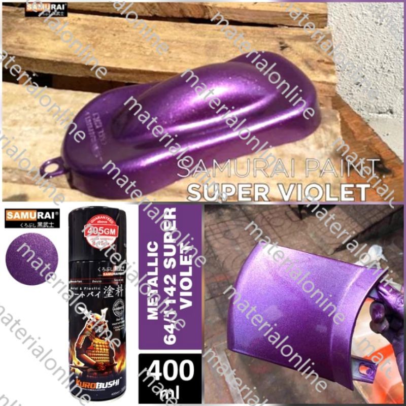 Pilox Samurai Paint 1142 SUPER VIOLET Pylox Cat Semprot Ungu Metalic Metalik