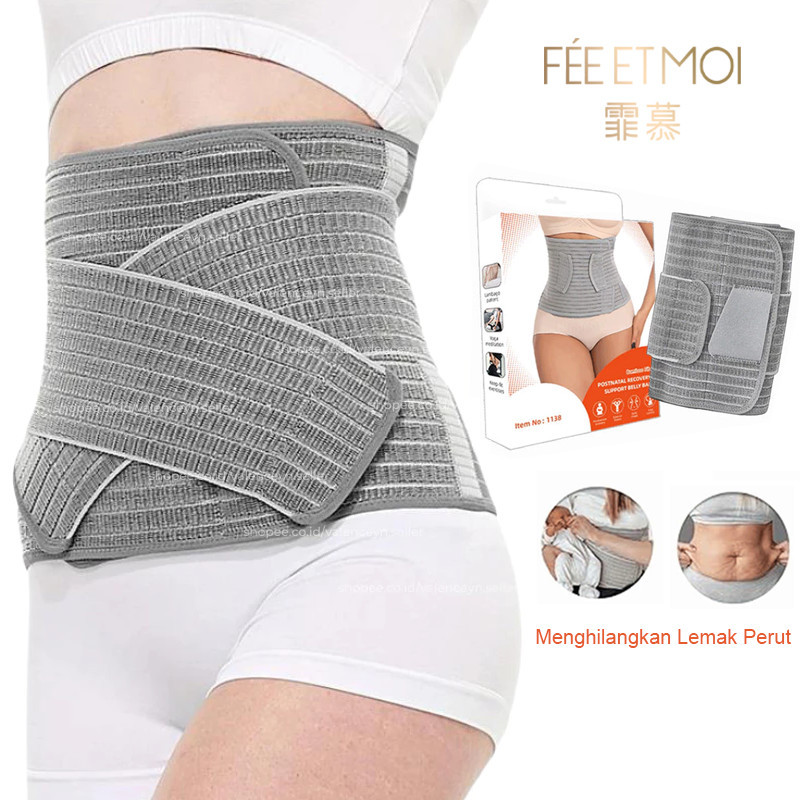 CF45RH FEE ET MOI-Korset Pelangsing Perut Buncit Ibu Melahirkan Korset Bamboo Ibu Melahirkan Kroset 