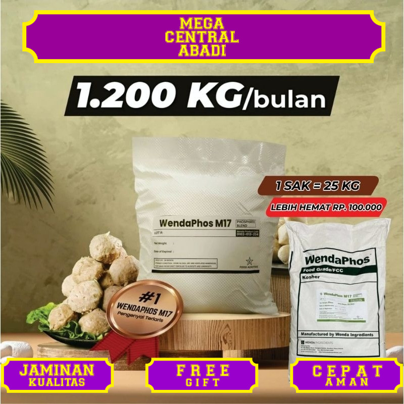 

[ 800gr/1kg] Wendaphos Pengenyal Bakso Sosis Pempek Nuget dll