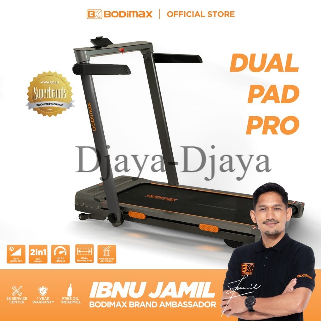 PromoBODIMAX DUAL PAD PRO / Running Pad / Treadmil Automatic Incline