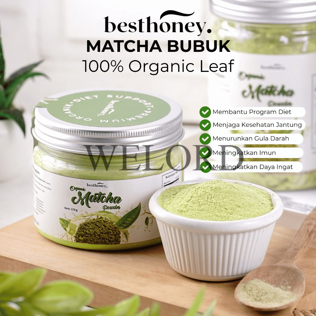 

Promo Best Honey Pure Matcha Powder Premium 200 gram / 400 gram