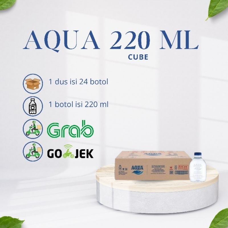 Aqua Botol 220ml Dus Isi 24 Botol Mini