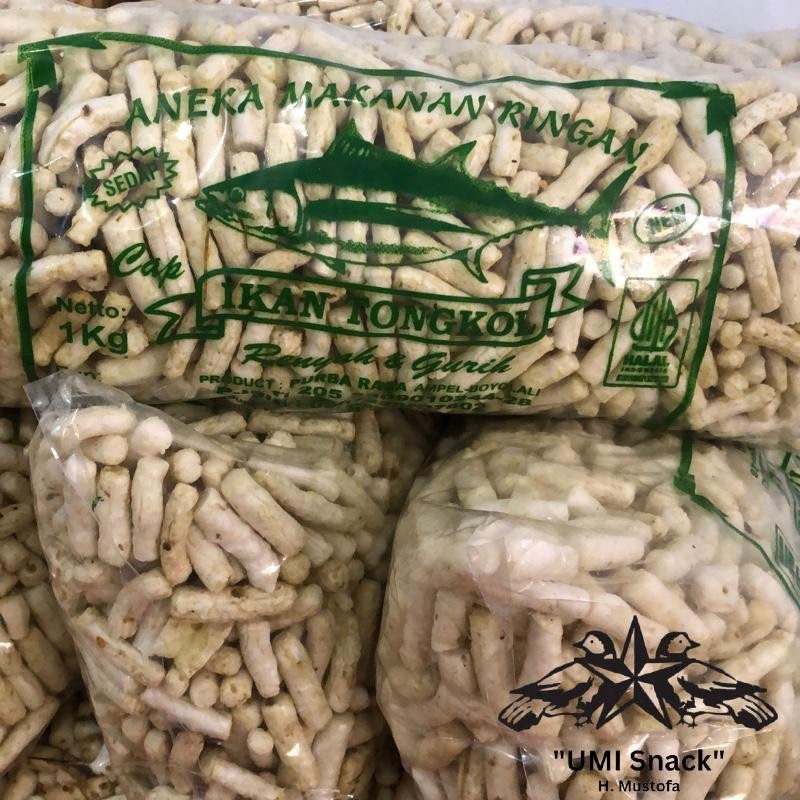 krupuk ikan tongkol pedas balado Snacks Food isi 1kg pas