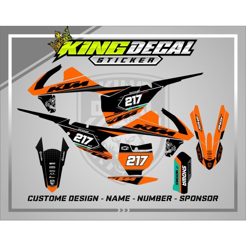 DEKAL MOTOR DECAL KTM 250 2017 DECAL KTM 250 SIXDAY DECAL KTM SIXDAY DECAL KTM 85