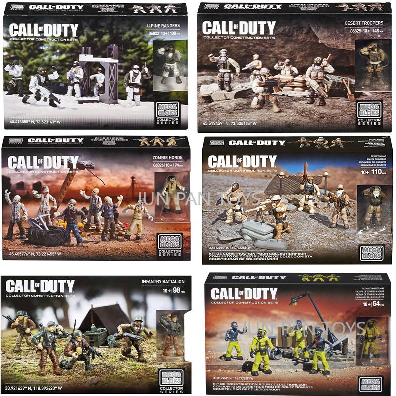 Original Mega Bloks Call of Duty Collector Construction Series Anime Game Action Figure Children Toy