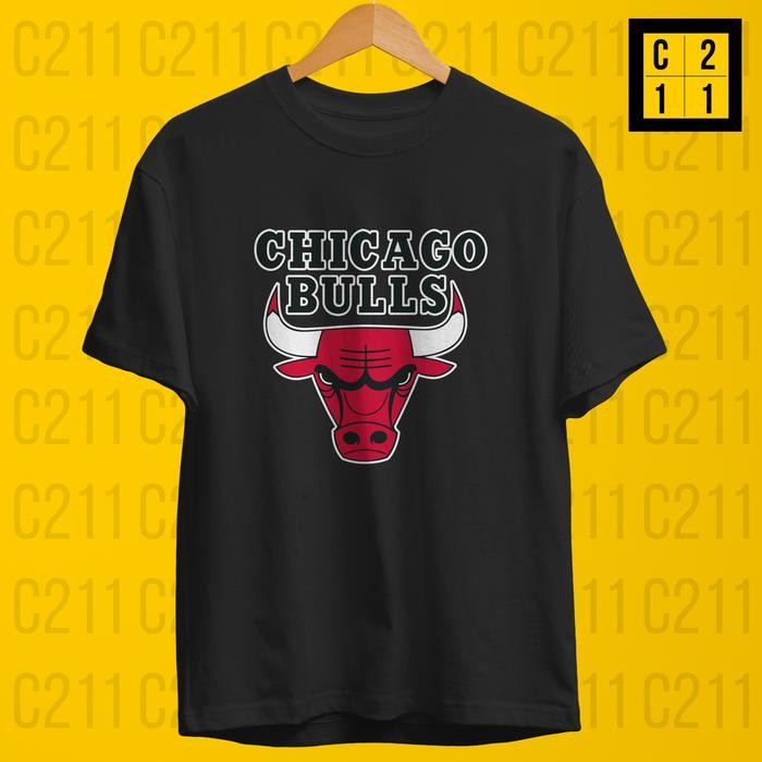 (COD) Tshirt Kaos Basket NBA Chicago Bulls - Putih, S