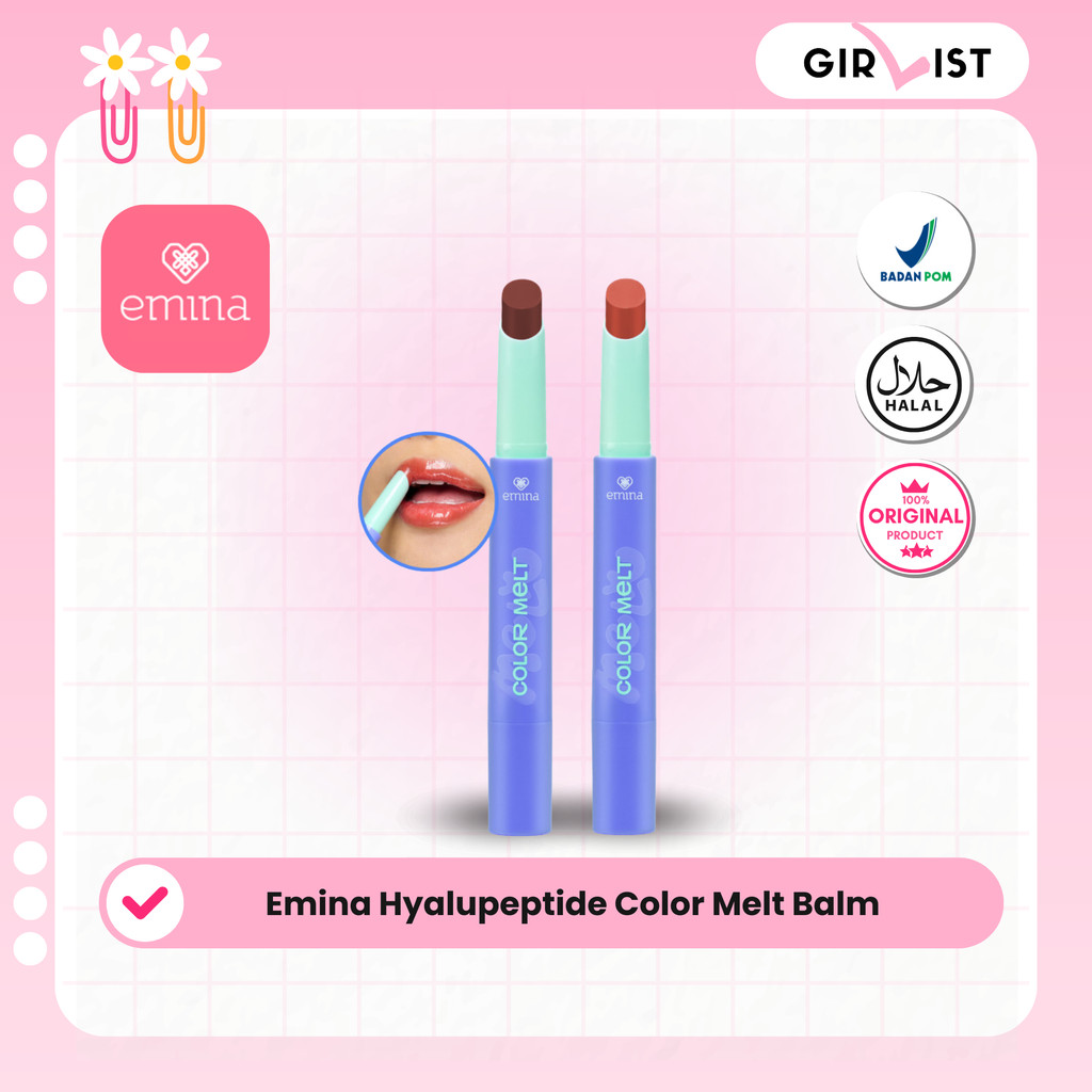 Emina Hyalupeptide Color Melt Balm - All Variant (Satuan)