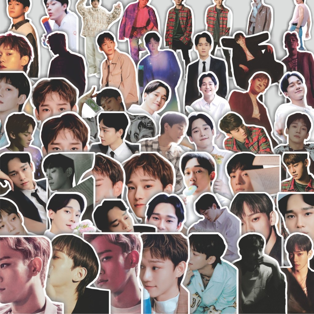 Stiker Cutting Pack Stiker EXO17 - Chen Series 02 Isi 100Pcs Series Aesthetic Lucu Keren Untuk Koper