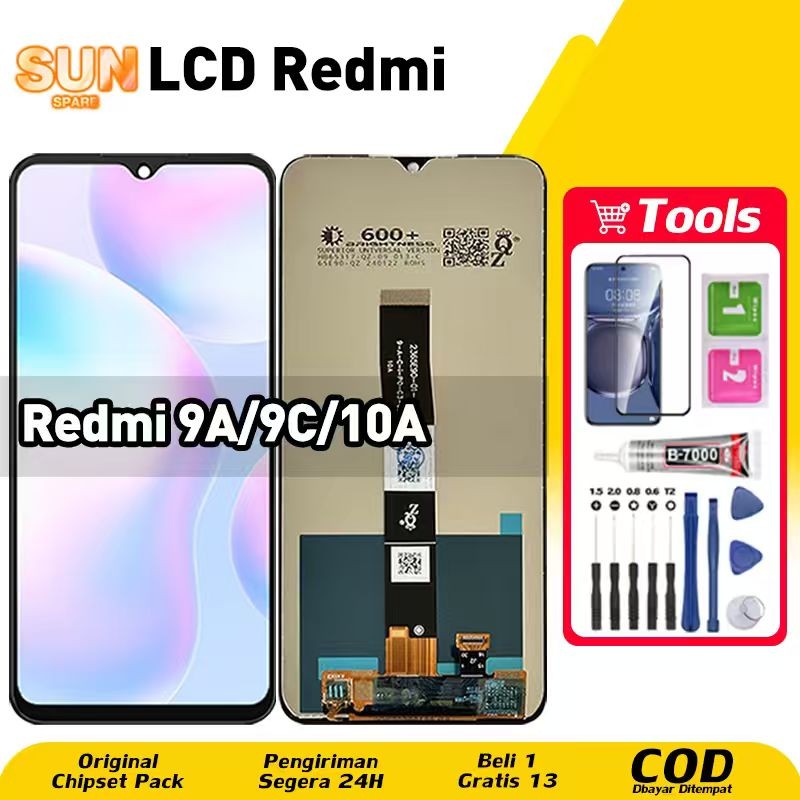 Original For LCD Redmi 9A / Redmi 9C LCD Redmi 10A asli hp layar lcd anti blue light HD HOT SALE Kua