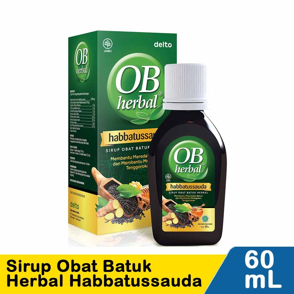 OB HERBAL SIRUP OBAT BATUK HABBATUSSAUDA 60mL