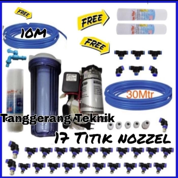 Mesin Embun Kabut Walet 17 Titik Nozzle Spayer Misting Kabut Walet