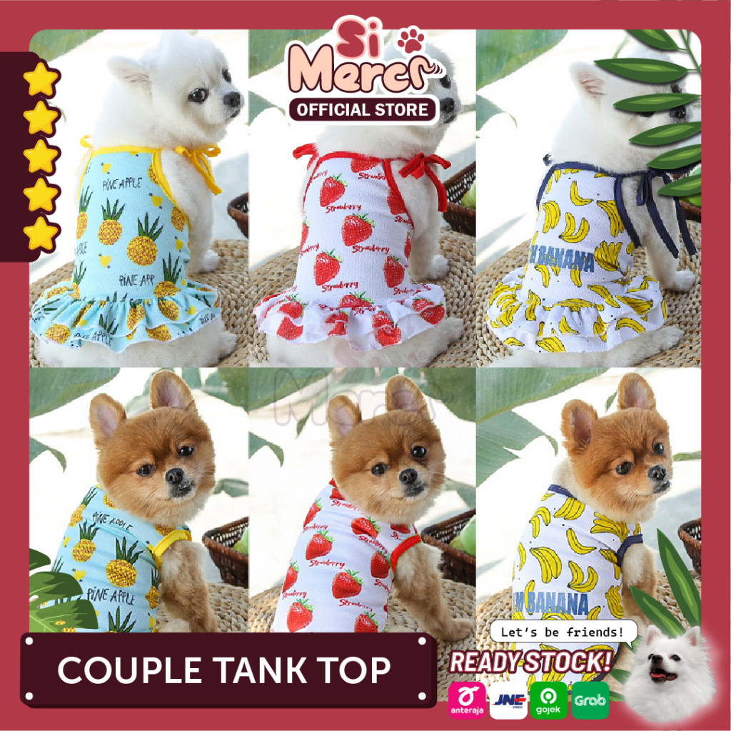 Baju Anjing Kucing Korea / Dress Anjing / Dress Anjing Korea / Baju Anjing / Harness Baju Anjing Kuc