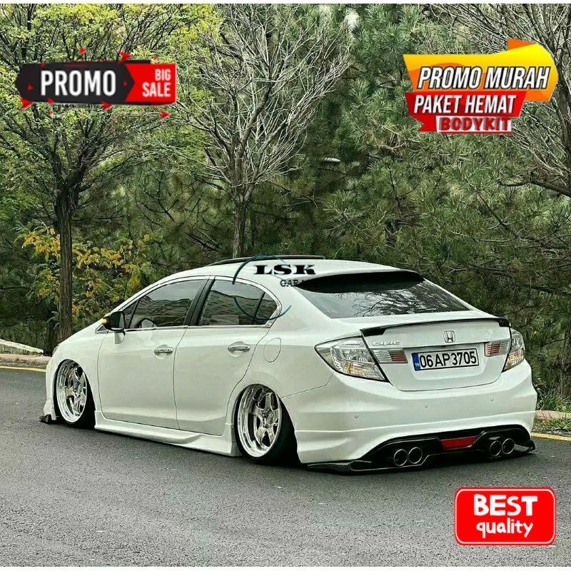 Bodykit Samping Side skirt Civic FB Custom Duraflex Asli