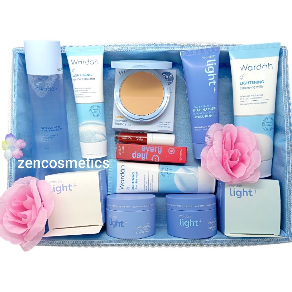 Wardah Paket Seserahan Lengkap/ Wardah Hantaran nikah / Paket Kosmetik Seserahan/ Parsel Wardah