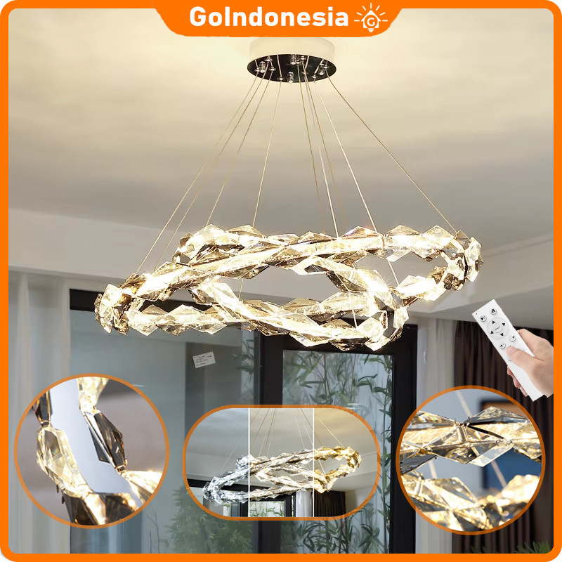 lampu gantung kristal ruang tamu lampu mini bar minimalis lampu gantung meja makan lampu kamar aesth