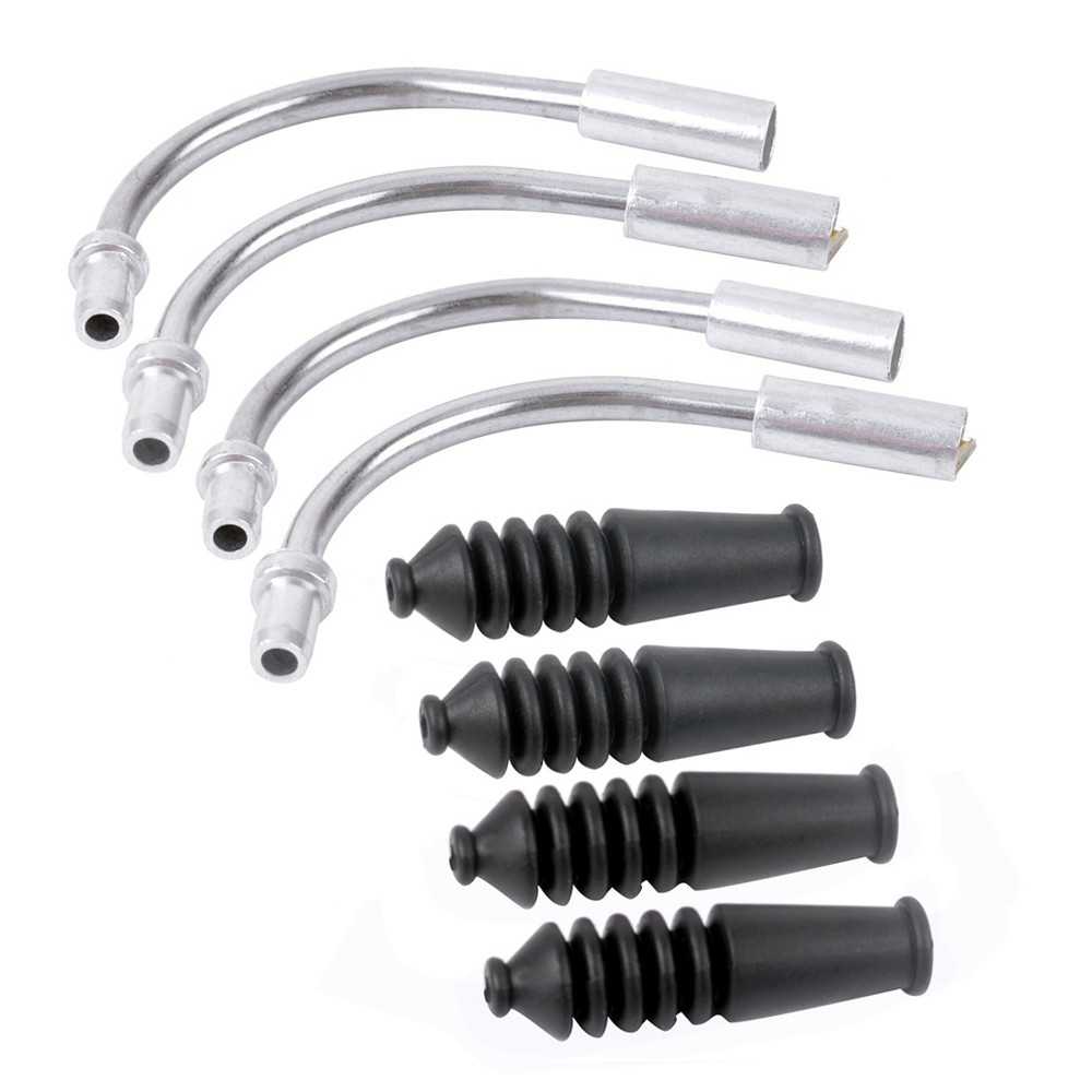 Bicycle Cables Housing 2 Sets Brake Noodle and Boot Set MTB Mountain Bike V Brake Noodles Cable Guid