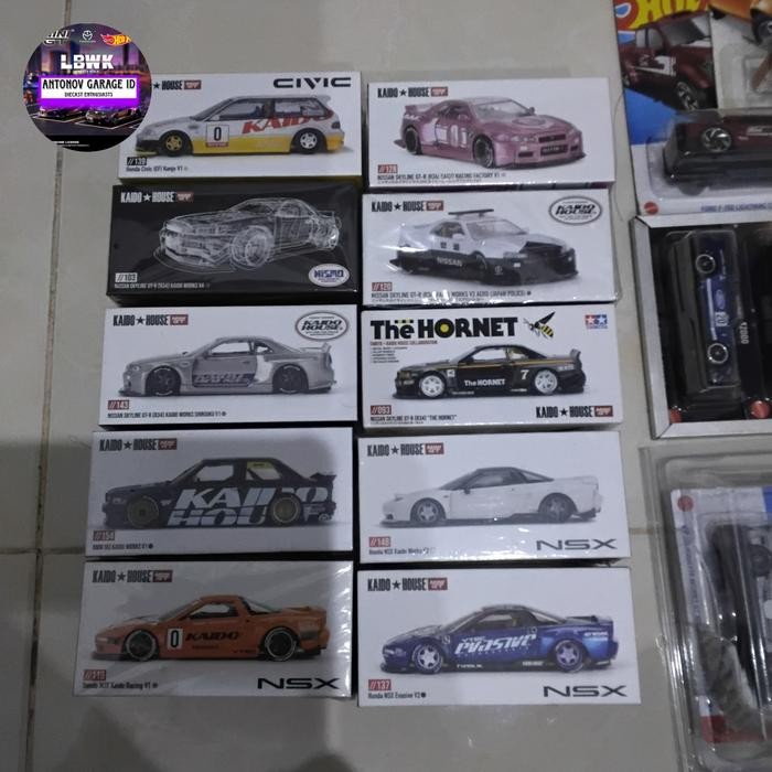 Paket 10 Kaido House R34 Pink, R34 Shinjuku, R34 Jade, R34 Hornet, R34 Police, NSX Oren, Nsx Putih, 