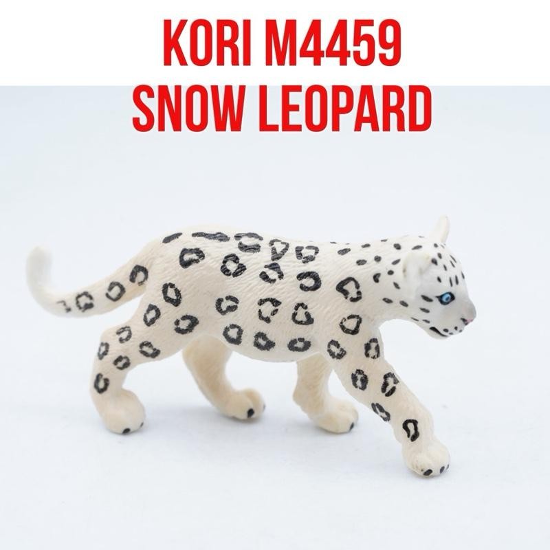 KORI Snow Leopard Panthera Uncia Macan Tutul Salju Mainan Figure Binatang Miniature Hewan Animal Fig