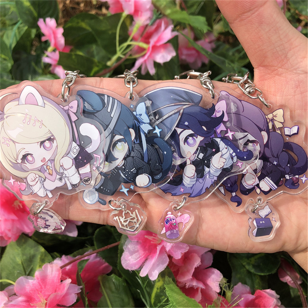 Anime ganronpa Kaede Akamatsu Saihara Shuichi Kokichi Oma Cosplay Costumes Key Chain Keychain Access