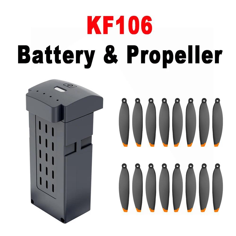 KF106 MAX Drone Battery  al Batteries KF106 Drone Propeller  al Propellers Replacement Blades Drone 