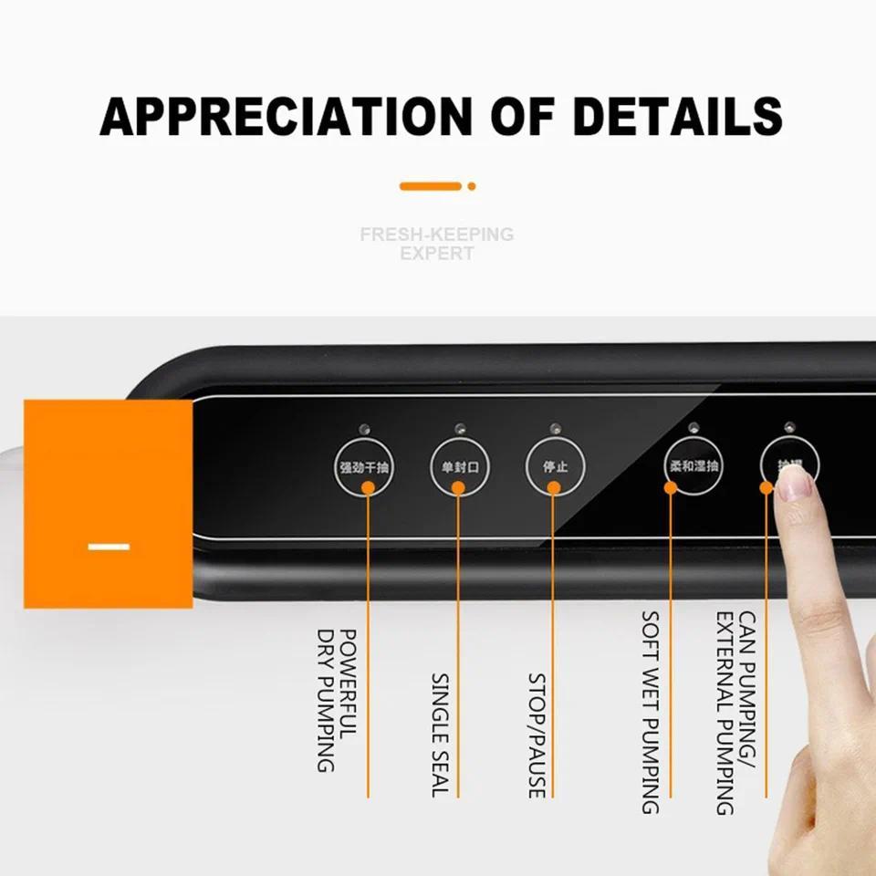 Automatic Vacuum Packaging Maine Wet And Dry Vacuum Sealer Household Kiten Vacuum Sealer Protable Pl