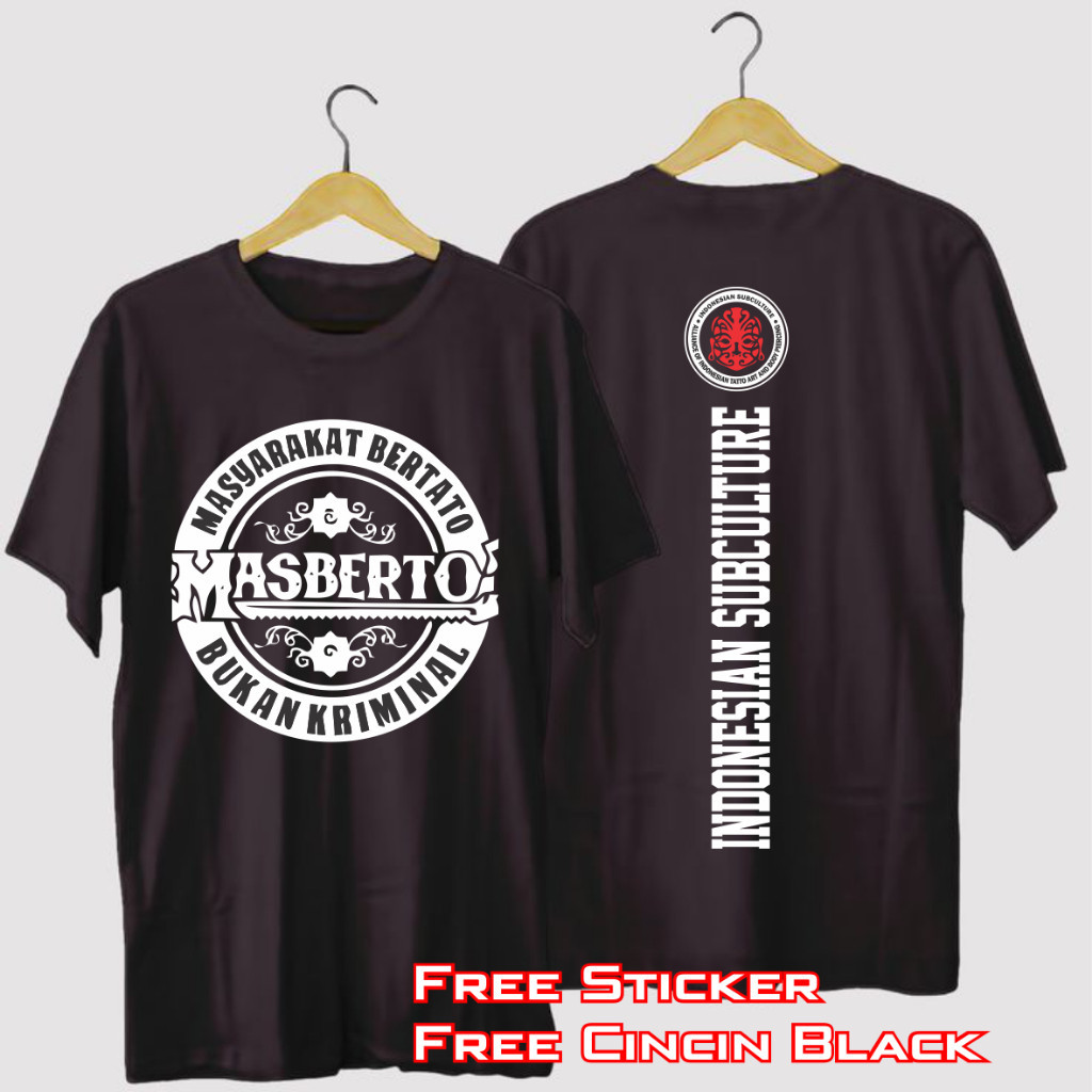 KAOS MASBERTO TATTO T-SHIRT INDONESIA SUBCULTURE