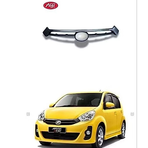 Grile grill gril lis radiator atas bemper depan Sirion SE 2011 2012 2013 2014 NHF baru Myvi Malaysia