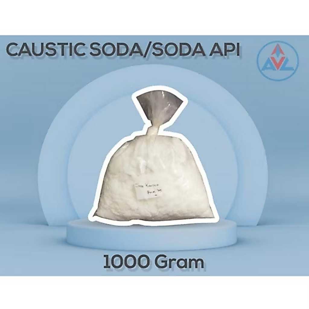 NAOH / CAUSTIC SODA BUBUK/ SODA API ANTI SUMBAT / SODA API FLAKE - 1000 GRAM