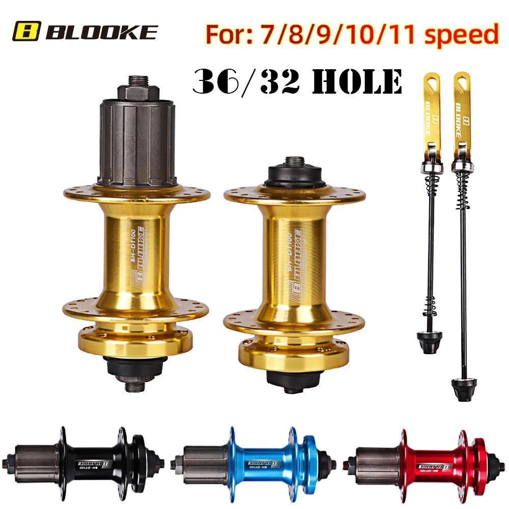 CaBLOOKE-Bicycle Ball Hub sc Brake Front and Rear MTB Bike Bushing Quick Release Sleeve Cube, 32, 36