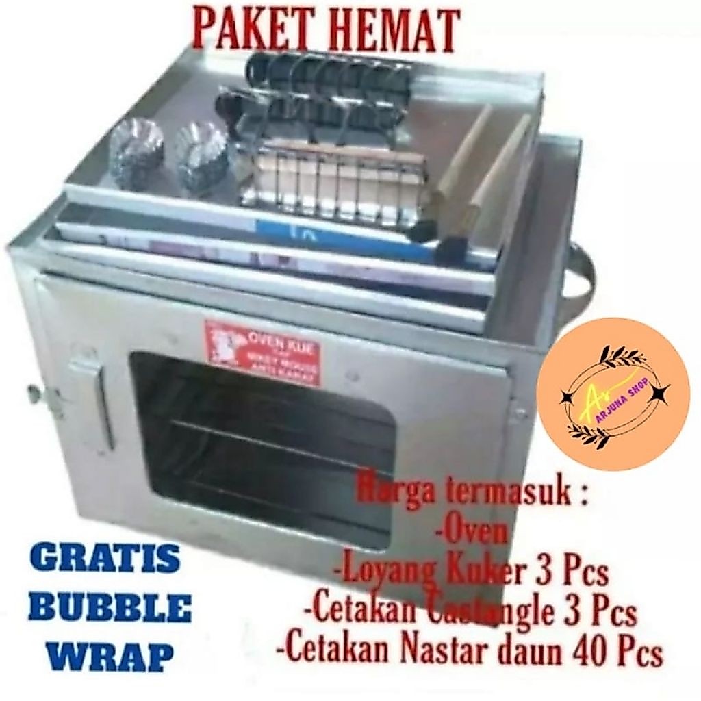 oven tangkring susun 3 Oven tangkring kompor 3 susun oven mini anti karat ukuran 35×27×25cm