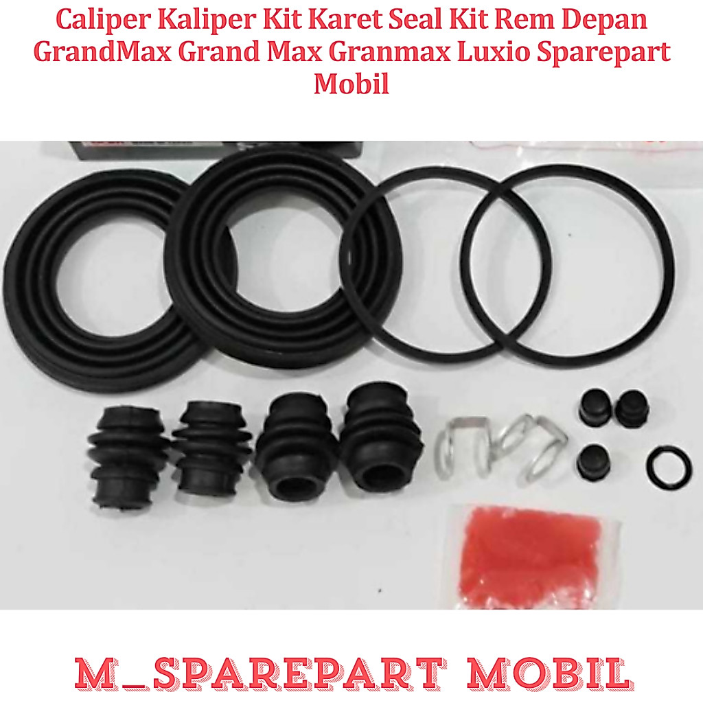 Caliper Kaliper Kit Karet Seal Kit Rem Depan Granmax Luxio Sparepart Mobil