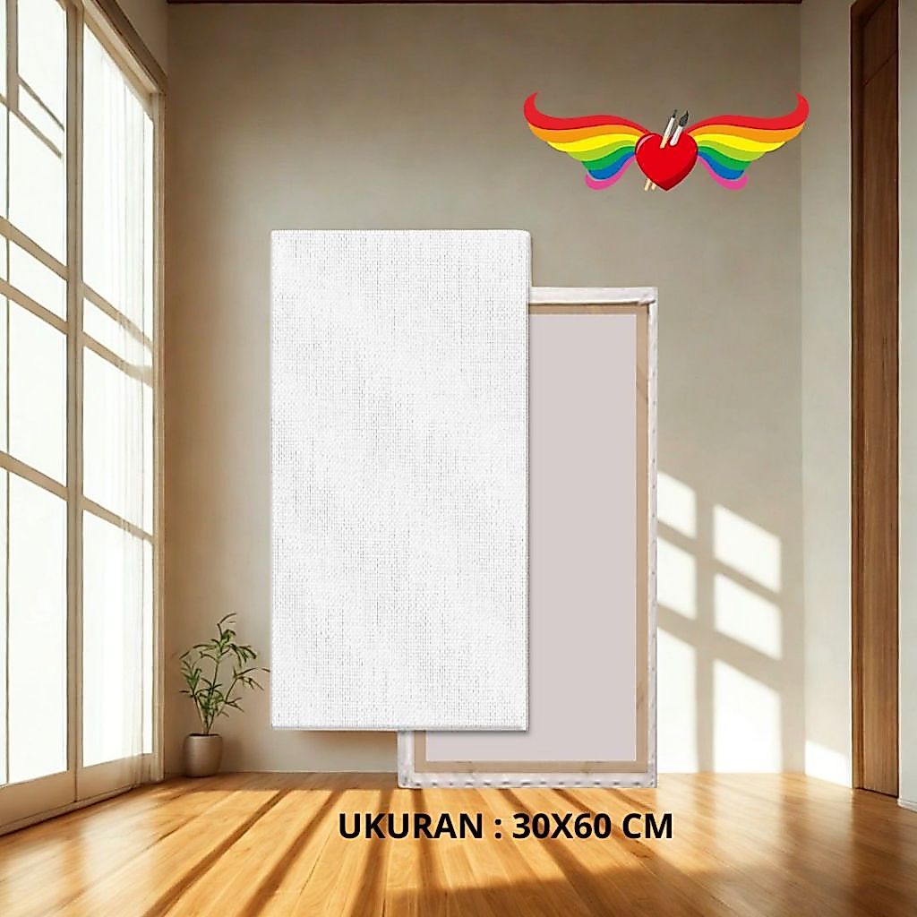 (READY) KANVAS UKURAN 30x60 MURAH, kanvas lukis, kanvas 30x60 cm, kanvas mewarnai lukisan, kanvas ka