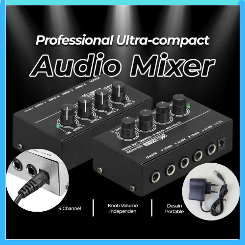 COD Micromix Professional Ultra-compact Karaoke Mixer Amplifier 4 Ch  MX400 / mixer audio mini 4 cha