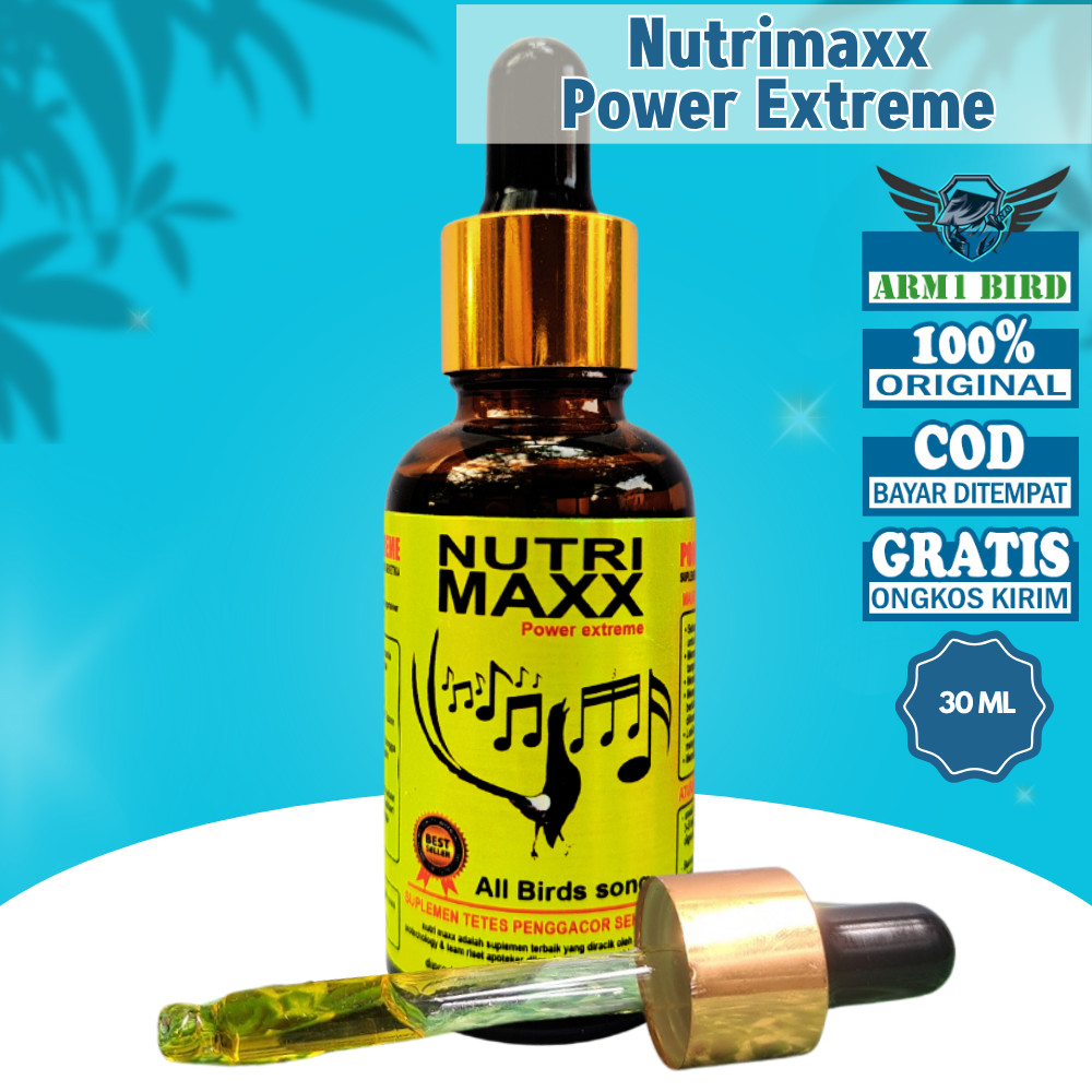 Nutrimaxx Power Extreme Vitamin Burung Penggacor Burung Kicau dengan probiotik grade A aktif