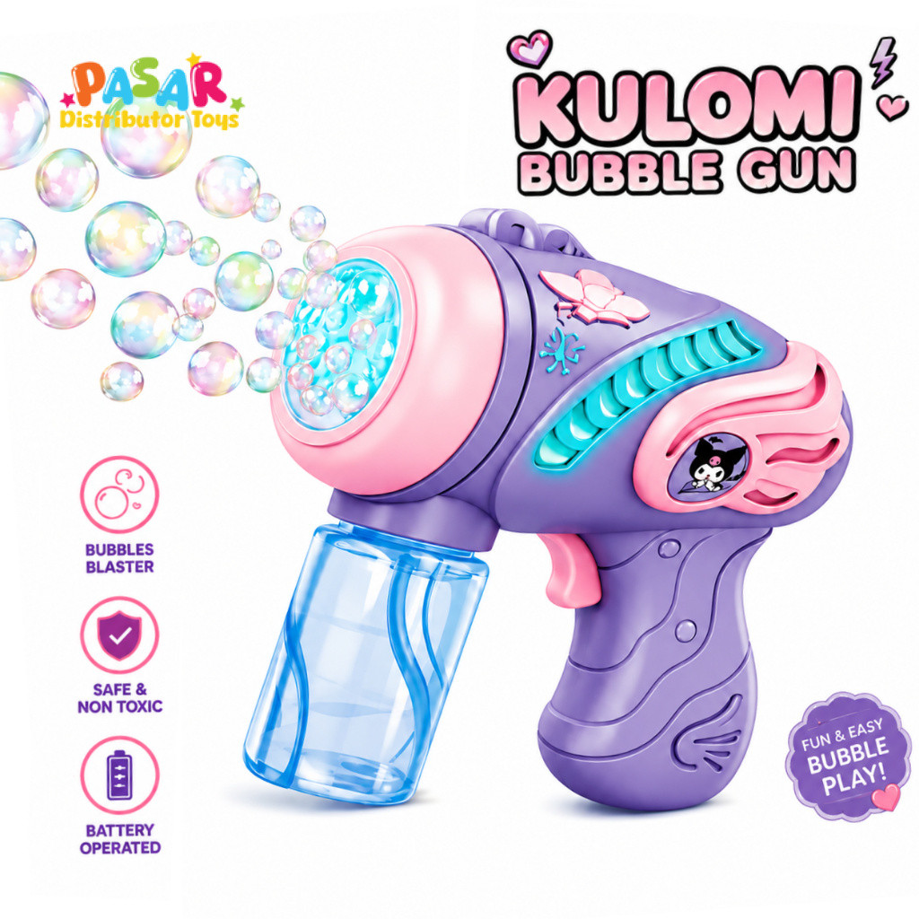 Mainan Anak KULOMI BUBBLE GUN BTC-1215/ BTC-1216 UNICORN BUBBLE GUN Mainan Bubble Shooter Gun Anak