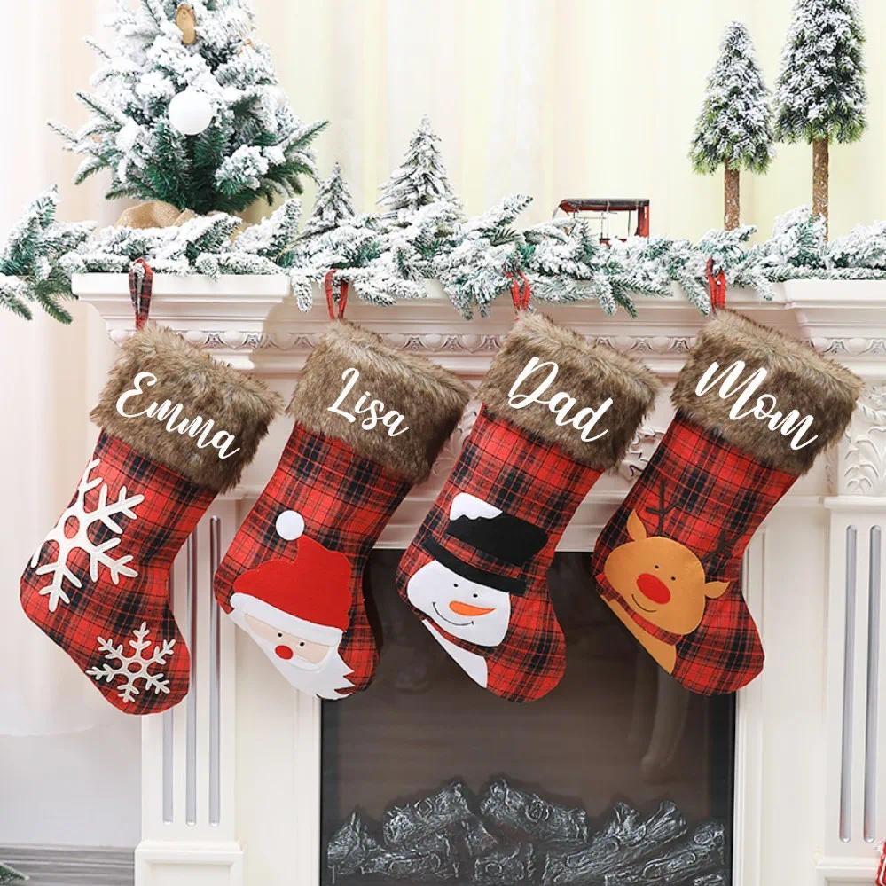 Personalized Christmas Stockings Custom Christmas Stockings Name Printed Stocking Family Stockings S