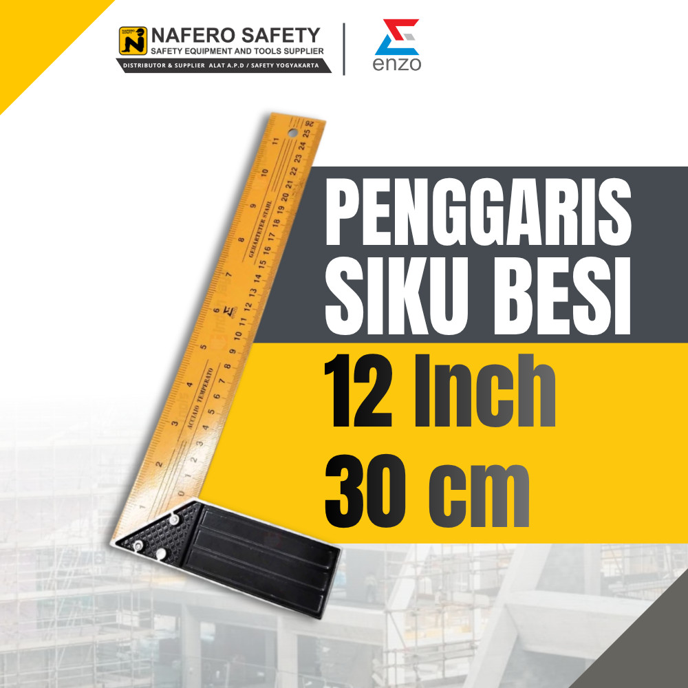 SIKU BESI 12" 30 CM PENGGARIS METER UKUR