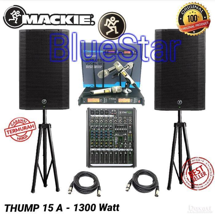 Paket Karaoke System MACKIE THUMP 15 A - 1300 Watt ORIGINAL