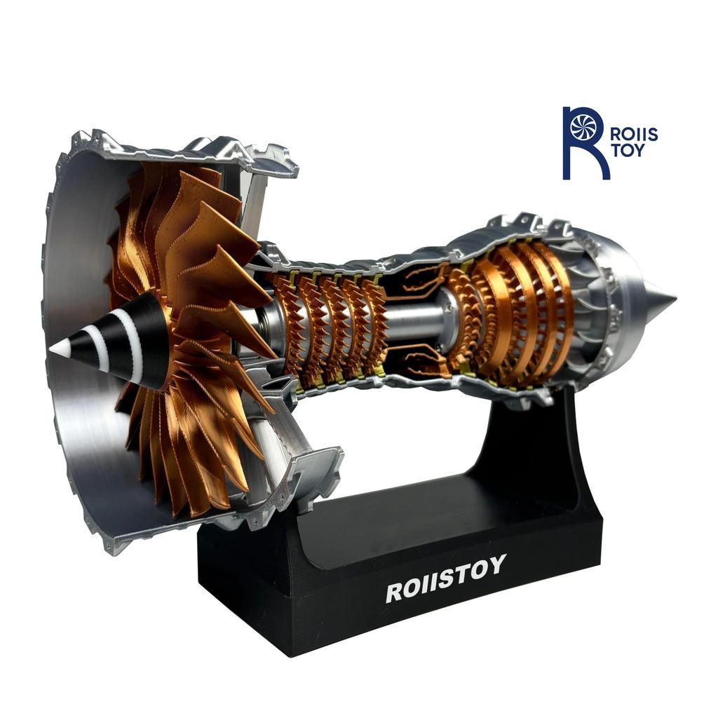 Kit Mesin Pesawat Model Turbofan, Model Perakitan DIY, Mainan Model Mesin Pesawat, Mainan Edukasi Sa