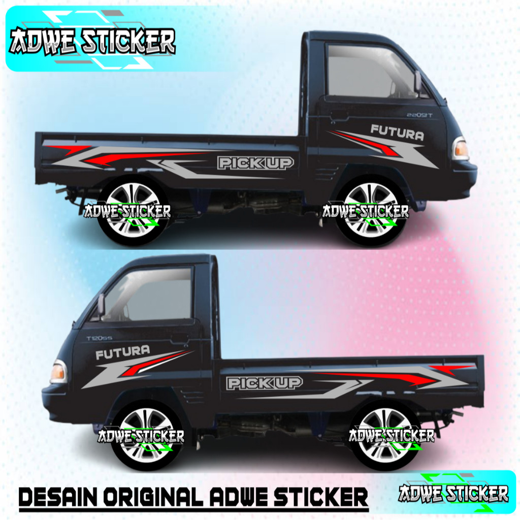 Mobil Pick Up suzuki futura Stiker Pick Up Colt T 120ss New Carry Futura terlaris
