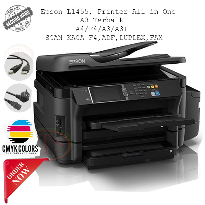 PRINTER EPSON  L1455  Printer All in One A3 Terbaik A3+, A3, A4, A5, A6, B5, C4 - printer A3 PLUS-Pr